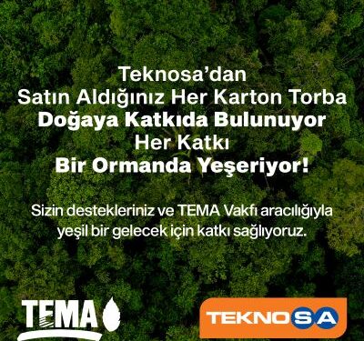 Teknosa’nın Karton Torbaları Ormana Dönüşüyor