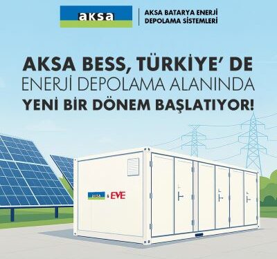 Aksa BESS, Türkiye’de Enerji Depolama Alanındaki Gelişmelere Katkı Sağlıyor