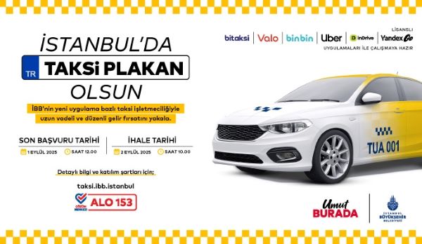 Uygulama Bazlı Taksi İçin Yeni İhale 2 Eylül’de