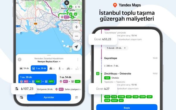 Yandex Türkiye, İstanbul Toplu Taşıma Ücretlerini Gerçek Zamanlı Gösteriyor ve Yolculara İndirimler Sunuyor
