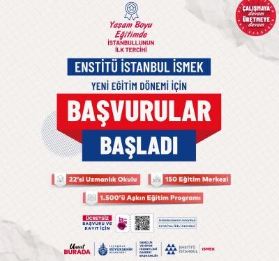 Enstitü İstanbul İSMEK’e 48 Saatte 185 Bin Başvuru