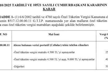 Cep Telefonlarında ÖTV Matrahı Yükseltildi