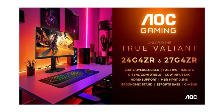 AOC Gaming 24G4ZR Ve 27G4ZR Pazarda
