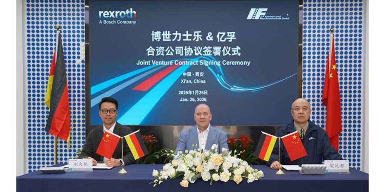 Bosch Rexroth, Çin’de Xi’an IF Intelligent Equipment İle Ortak Girişim Anlaşması İmzaladı