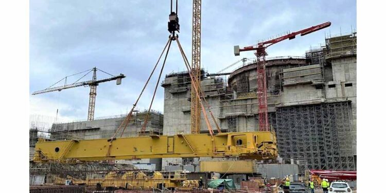 Akkuyu NGS’nin İkinci Güç Ünitesinde Kutup Vinci Kuruldu