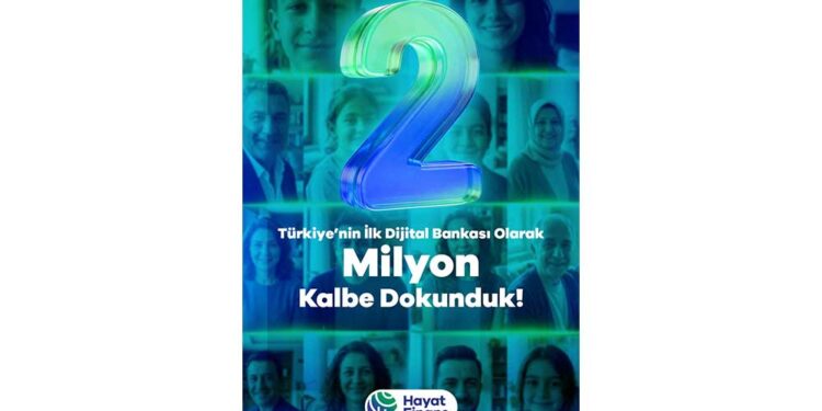 Türkiye’nin İlk Dijital Bankası Hayat Finans, 2 Milyon Kullanıcıya Ulaştı