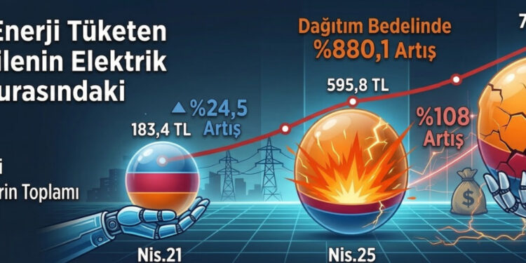 Elektriğe Yüzde 25 Zam: Asgari Aile Faturası 744 TL`ye Yükseldi