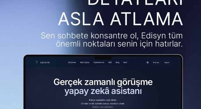 Online Toplantılarda Yapay Zekâ Devrimi: Türk Mühendislerin Başarısı Edisyn