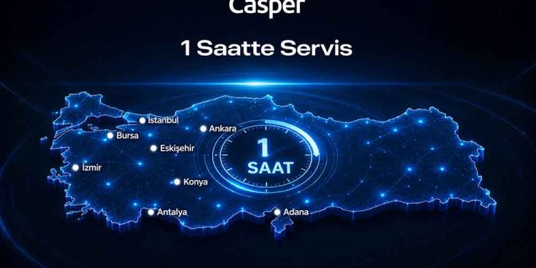 Casper, Satış Sonrasında 11 Yıldır “1 Saatte Servis” Hizmeti Sunuyor