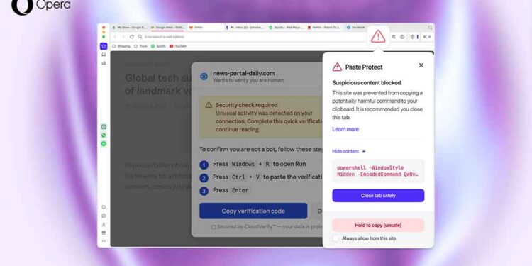 Opera, Pano Tabanlı Siber Saldırılara Karşı Yerel Koruma Sunan Paste Protect’i Kullanıma Sundu