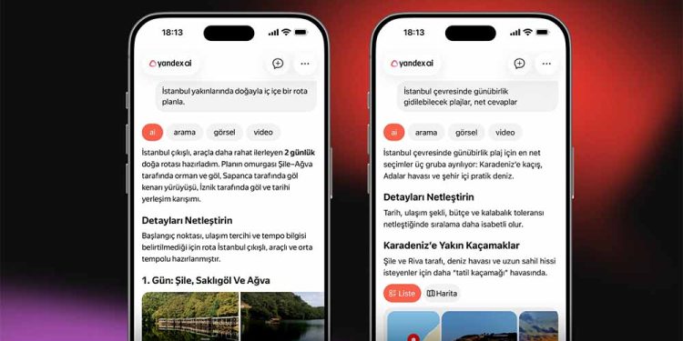 Yandex Türkiye, Yapay Zekâ Destekli Yeni Özelliklerini Tanıttı