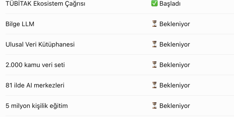 Yapay Zekâ Eylem Planı’nda İlk Ay: Hedeflerde Gelişme Yok, Şimdilik Sadece Çağrılar Açıldı